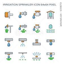 Drip Irrigation Icon Stock