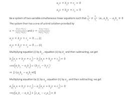 Cross Multiplication Solving Linear