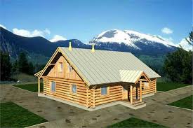 Log Cabin Home Plan 2 Bedrms 1 Baths