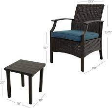 Wicker Patio Chair Set Outdoor Wicker