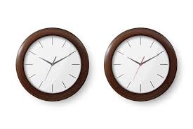 Dark Wooden Wall Office Clock Icon Set