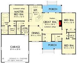 Modest 3 Bedroom House Plan With Open
