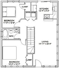 28x32 House 2 Bedroom 1 Bath 848