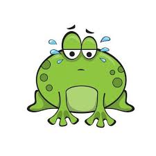 Sad Frog Vector Art Icons And