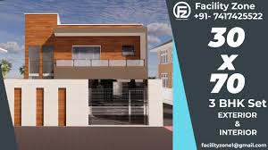 30 X 70 House Design 3bhk Set