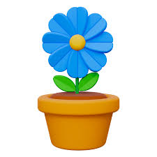 Flower Pot 3d Icon Free