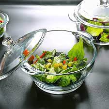 Microwave Oven Safe Glass Bowl With Lid