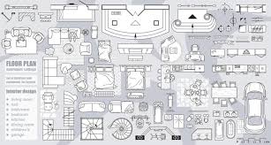 Interior Floor Plan Vector Art Icons
