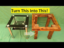 Homemade Diy Wood And Glass Table