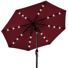 10ft Solar Led Lighted Patio Umbrella