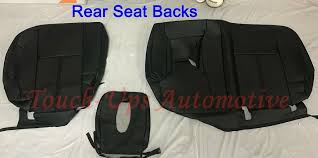 Crew Cab Black Leather Seat Covers