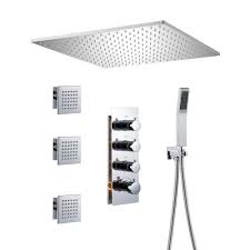 Shower Heads With 3 Jet In Chrome