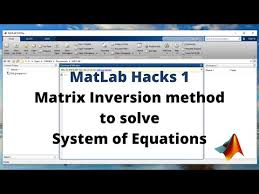 Matrix Inversion Method To Solve The