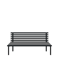 Park Wooden Bench Icon Isolated On