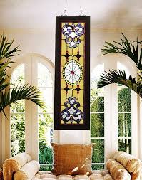 Window Wall Decor Stained Glass Panels