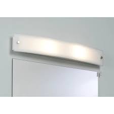 Curve Bathroom Wall Light Frosted Glass