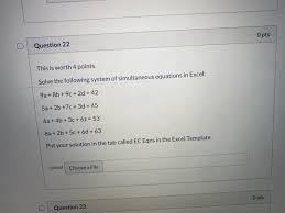 Solved O Pts Question 22 This Is Worth