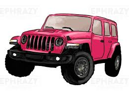 Jeep Wrangler Hot Pink Digital