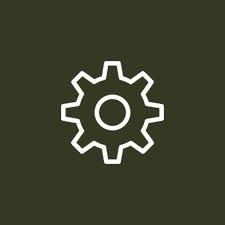 Olive Green Settings Icon