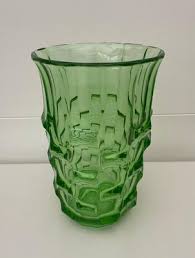 Green Art Deco Vase By August Walther