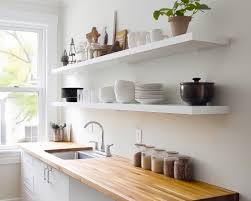 Wall Mounted Wooden Floating Shelves