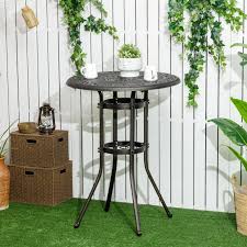 Outsunny Ф31 5 Round Garden Bar Table