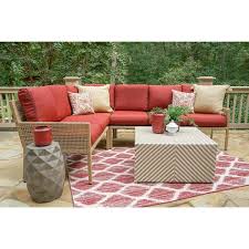 Wicker Outdoor Sectional Seating Set