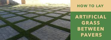 Lay Artificial Grass Between Pavers