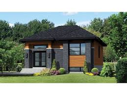 Contemporary Style House Plan 2 Beds