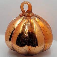 Copper Glass Pumpkin For