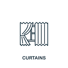 Curtains Icon From Interior Collection