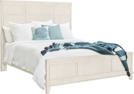 Madison Queen Panel Bed In A Grey And
