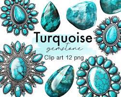 Turquoise Gemstone Png Clipart Digital