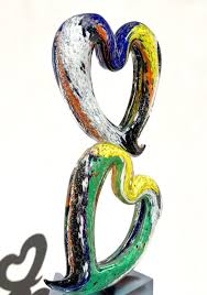 Amor Multicolored Murano Glass