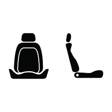 Car Seat Icon Stock Clipart Royalty