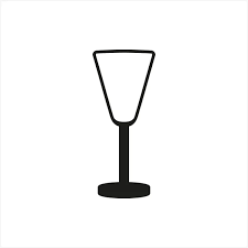 Empty Transpa Martini Glass Cup