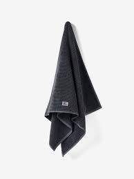 Striped Steel Blue Grey Towel Collection