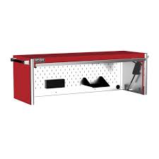 56 In Professional Work Center Hutch Red