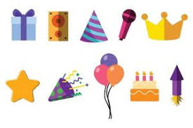 Birthday Party Icons Vector Art Icons