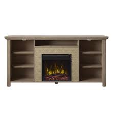 Twin Star Home Decorative Tv And Media Stand With Fireplace Oak