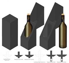 Wine Bottle Box Packaging Die Cut