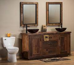 timber frame barnwood vanity