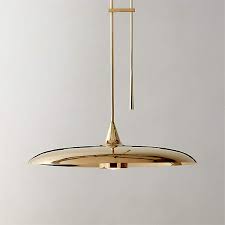 Polished Brass Pendant Light