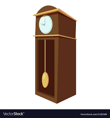 Large Wall Clock Icon Cartoon Style