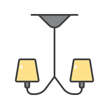 Hanging Lamp Generic Color Outline Icon