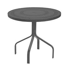 30 Round Punched Aluminum Patio Dining