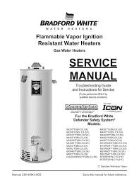 Service Manual Bradford White