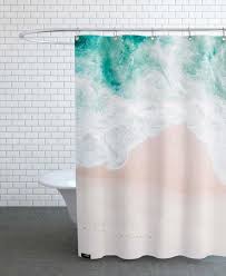 Ocean Mint Shower Curtain Juniqe