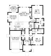 French Cottage Style House Plan 8764