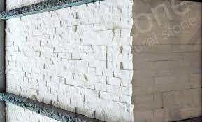 White Quartz Stacked Stone Veneer For